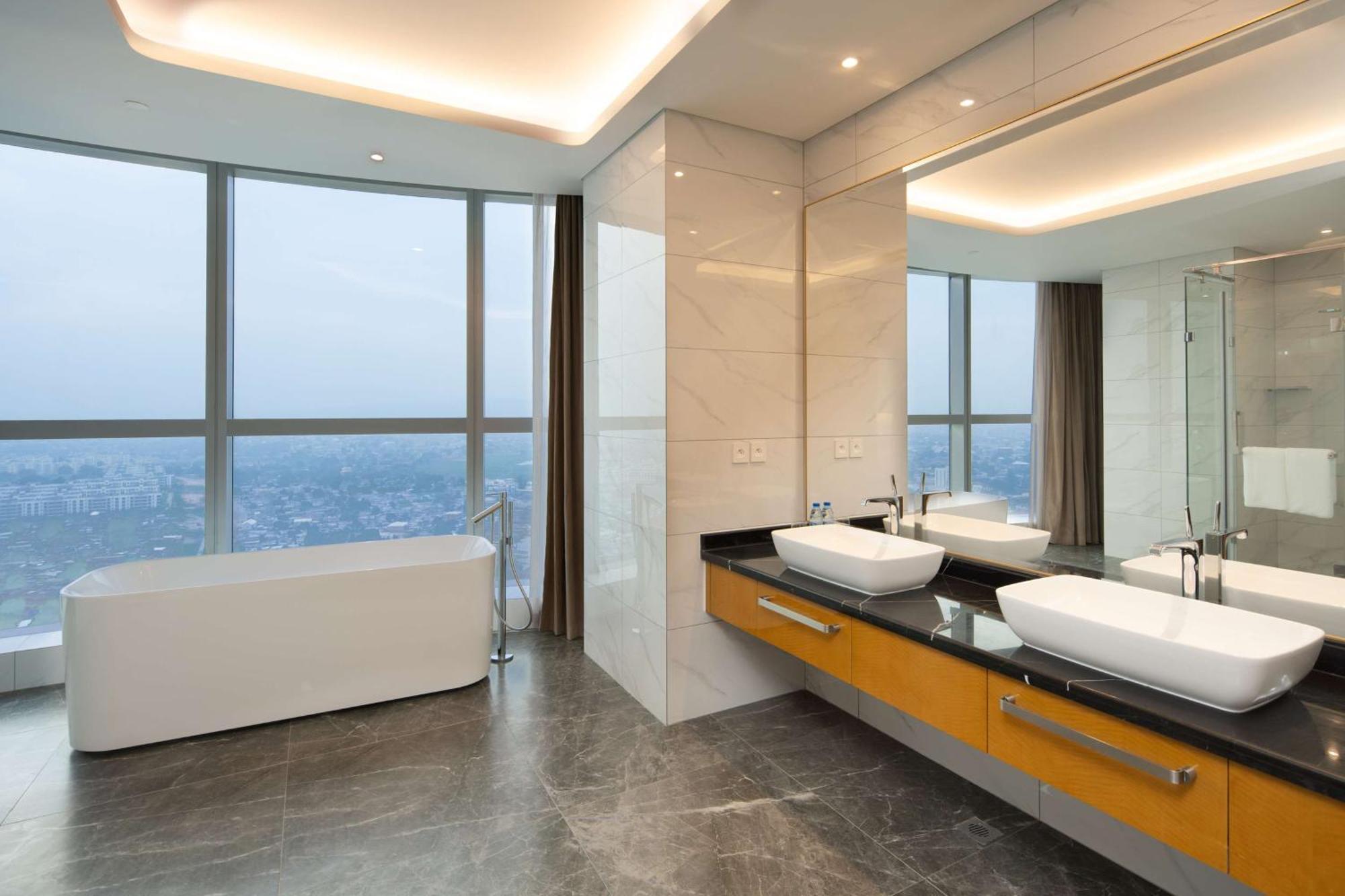 Hilton Brazzaville Les Tours Jumelles Hotel & Residences Brazavile Exterior foto